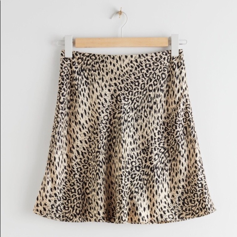 & Other Stories Satin Mini Skirt